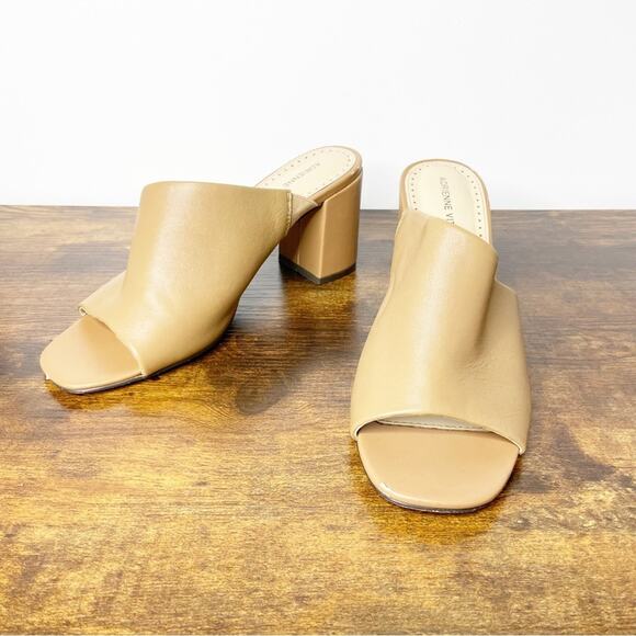 ADRIENNE VITADINI Tan Heeled Sandals 8 - Picture 1 of 6
